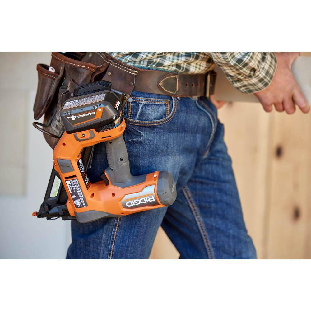 18V Brushless Cordless 15-Gauge Angled Finish Nailer Kit with 2.0Ah MAX Output Battery and Charger - Image 10