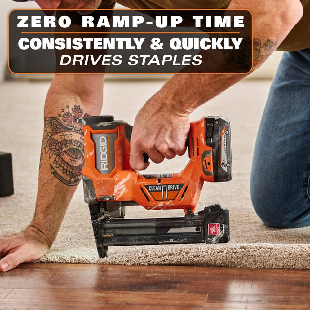 18V Brushless Cordless 18-Gauge 1-1/2 in. Narrow Crown Stapler (Tool only) - Image 3