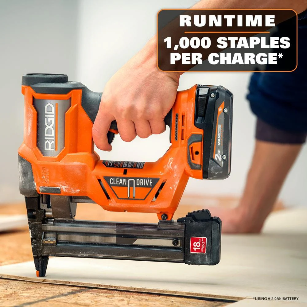 18V Brushless Cordless 18-Gauge 1-1/2 in. Narrow Crown Stapler (Tool only) - Image 5