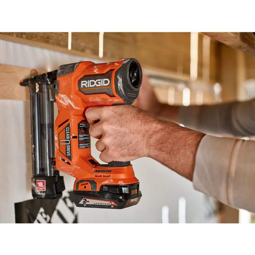 18V Brushless Cordless 18-Gauge 1-1/2 in. Narrow Crown Stapler (Tool only) - Image 9