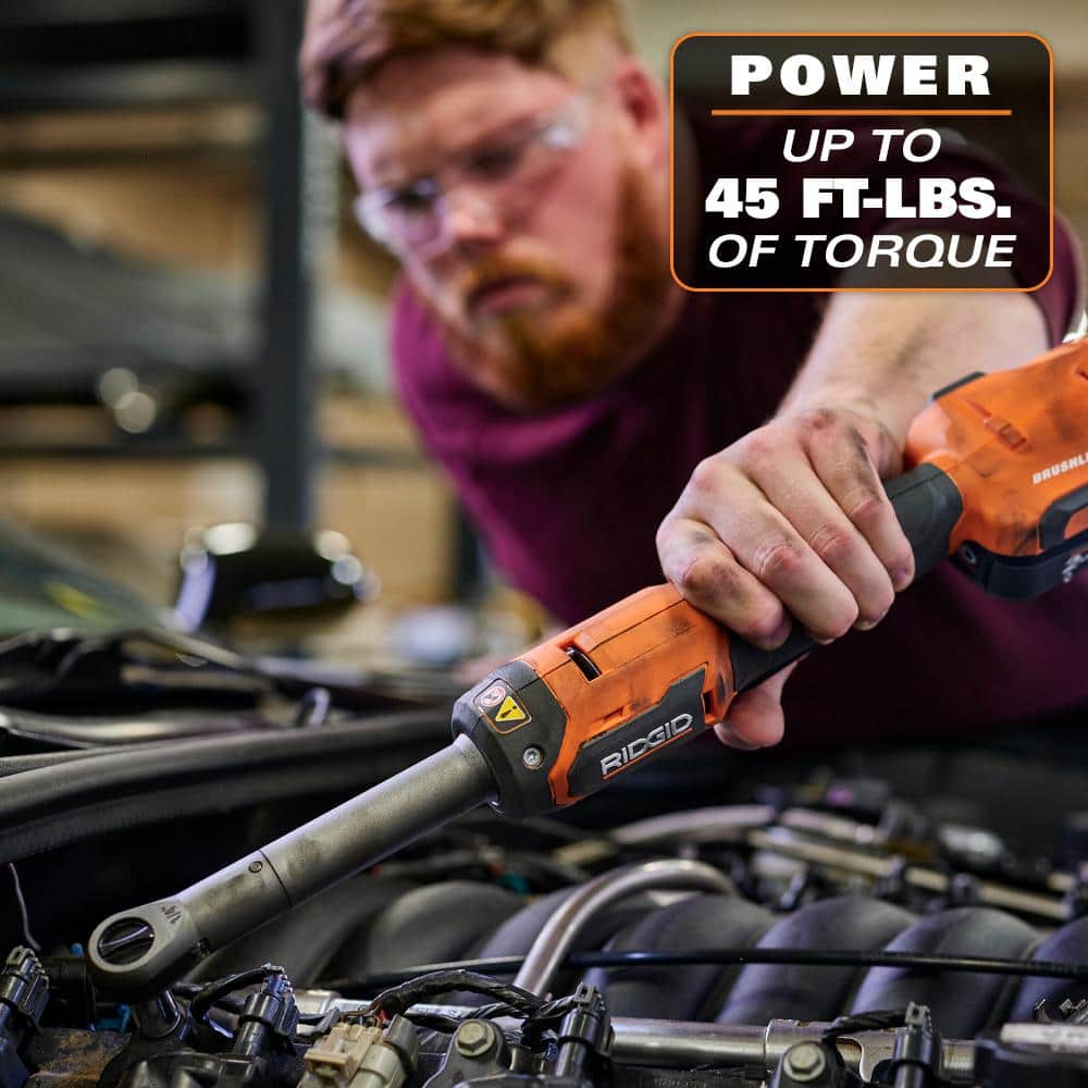 18V Brushless Cordless 1/4 in. Extended Reach Ratchet (Tool Only) - Image 5