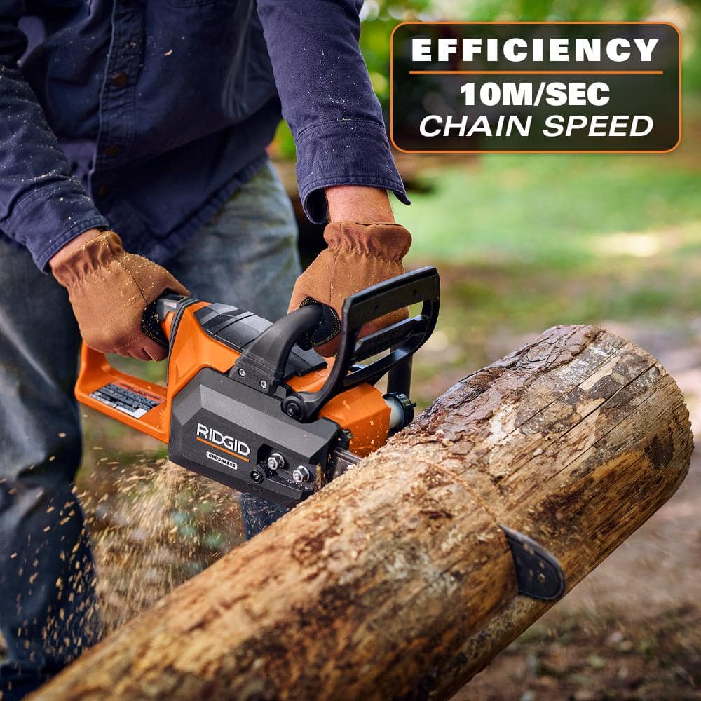 18V Brushless 12 in. Electric Battery Chainsaw with 6.0 Ah MAX Output Battery and Charger - Image 4