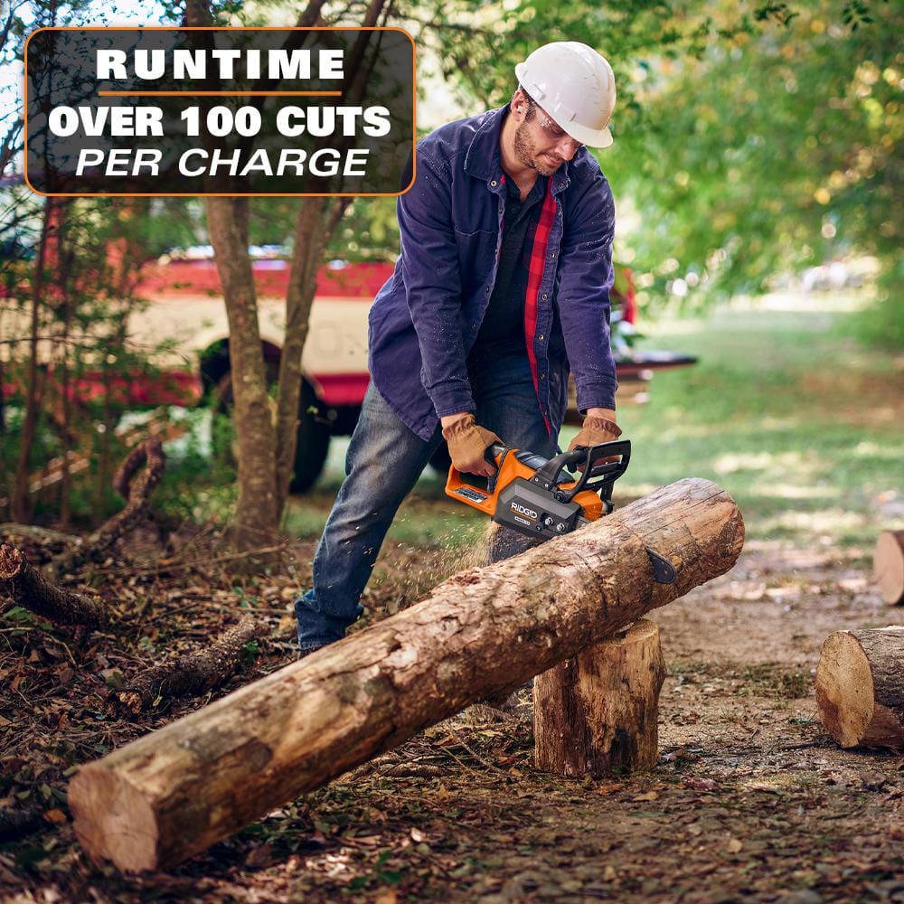 18V Brushless 12 in. Electric Battery Chainsaw with 6.0 Ah MAX Output Battery and Charger - Image 5