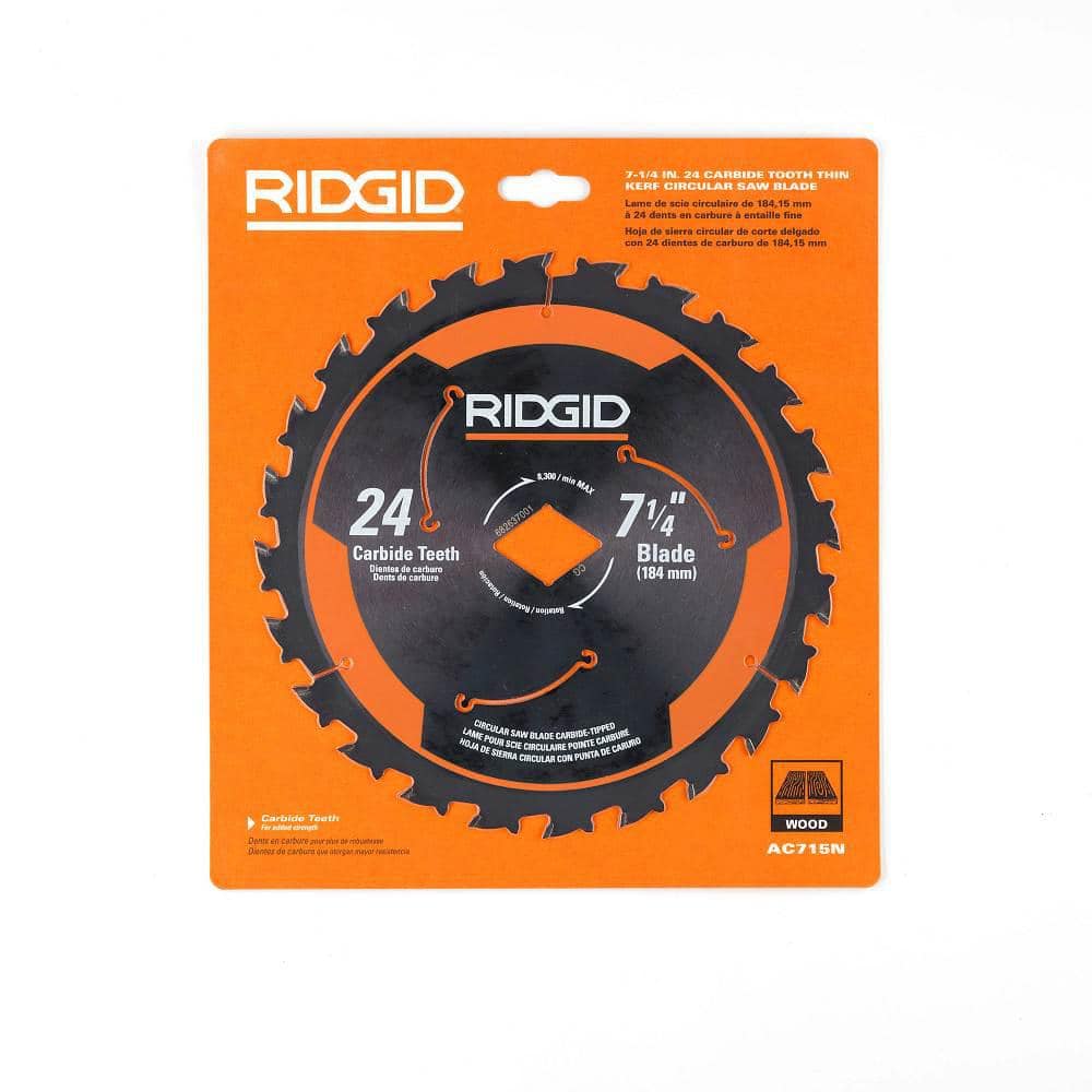 7-1/4 in. 24-Tooth Carbide Thin Kerf Circular Saw Blade - Image 5