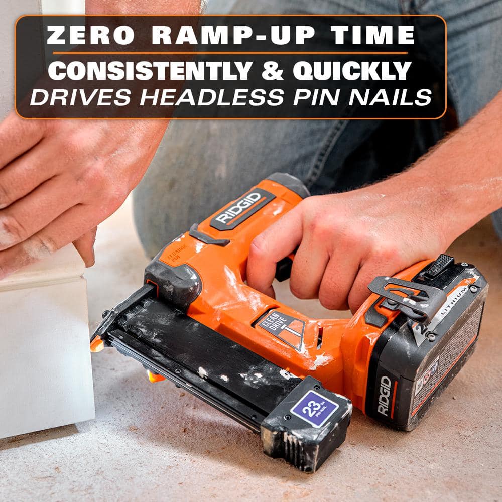 18V Cordless 23 Gauge 1-3/8 in. Headless Pin Nailer Kit with 2.0 Ah Battery and Charger - Image 5