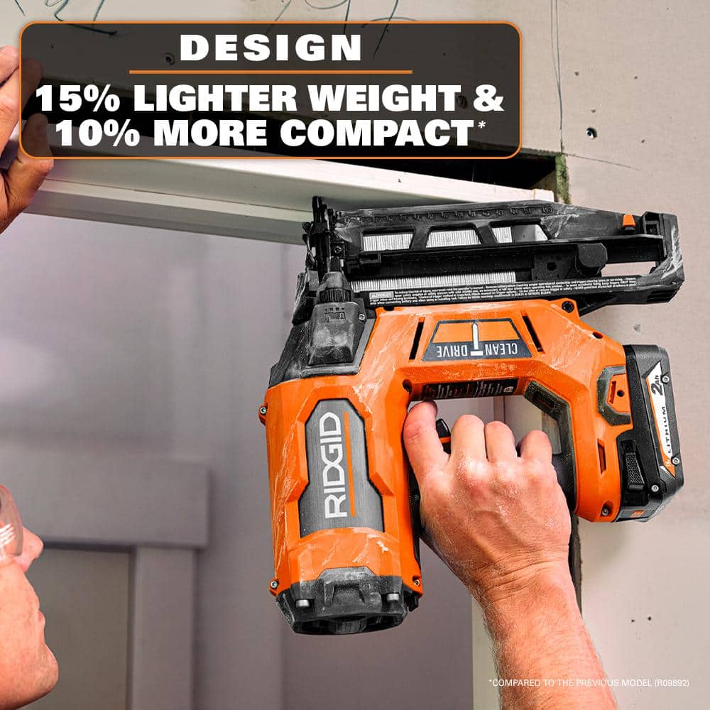 18V Brushless Cordless 16-Gauge 2-1/2 in. Straight Finish Nailer Kit with 2.0 Ah Battery and Charger - Image 4