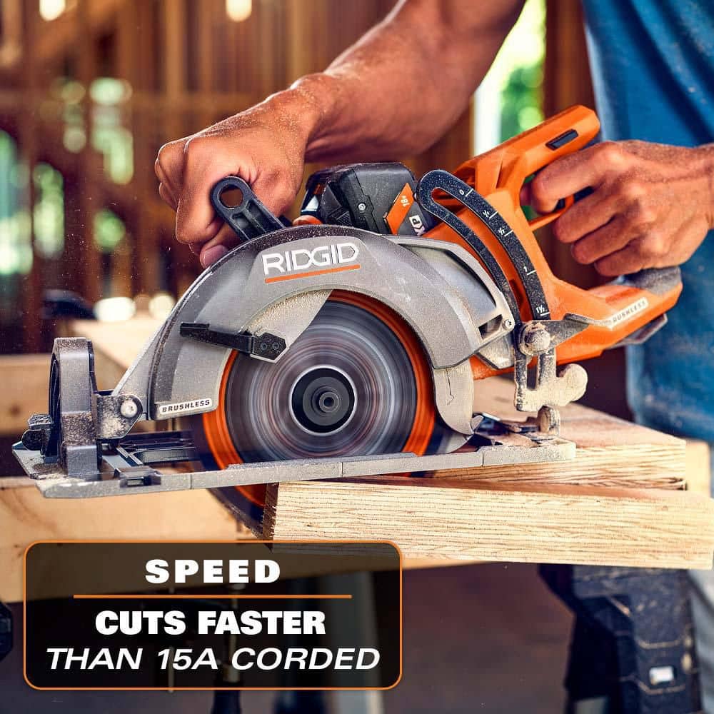 18V Brushless Cordless 7-1/4 in. Rear Handle Circular Saw (Tool Only) - Image 5