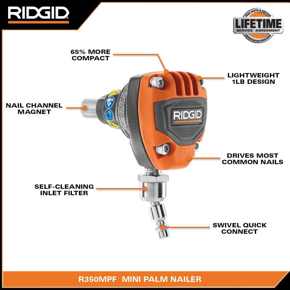 Pneumatic 3-1/2 in. Mini Palm Nailer - Image 3