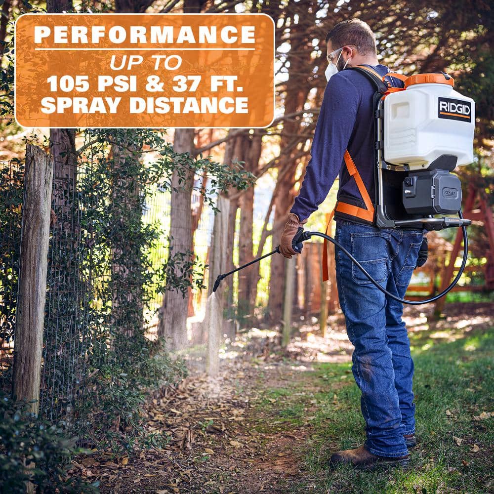 18-Volt Cordless Battery 4 Gal. Backpack Chemical Sprayer (Tool Only) - Image 4