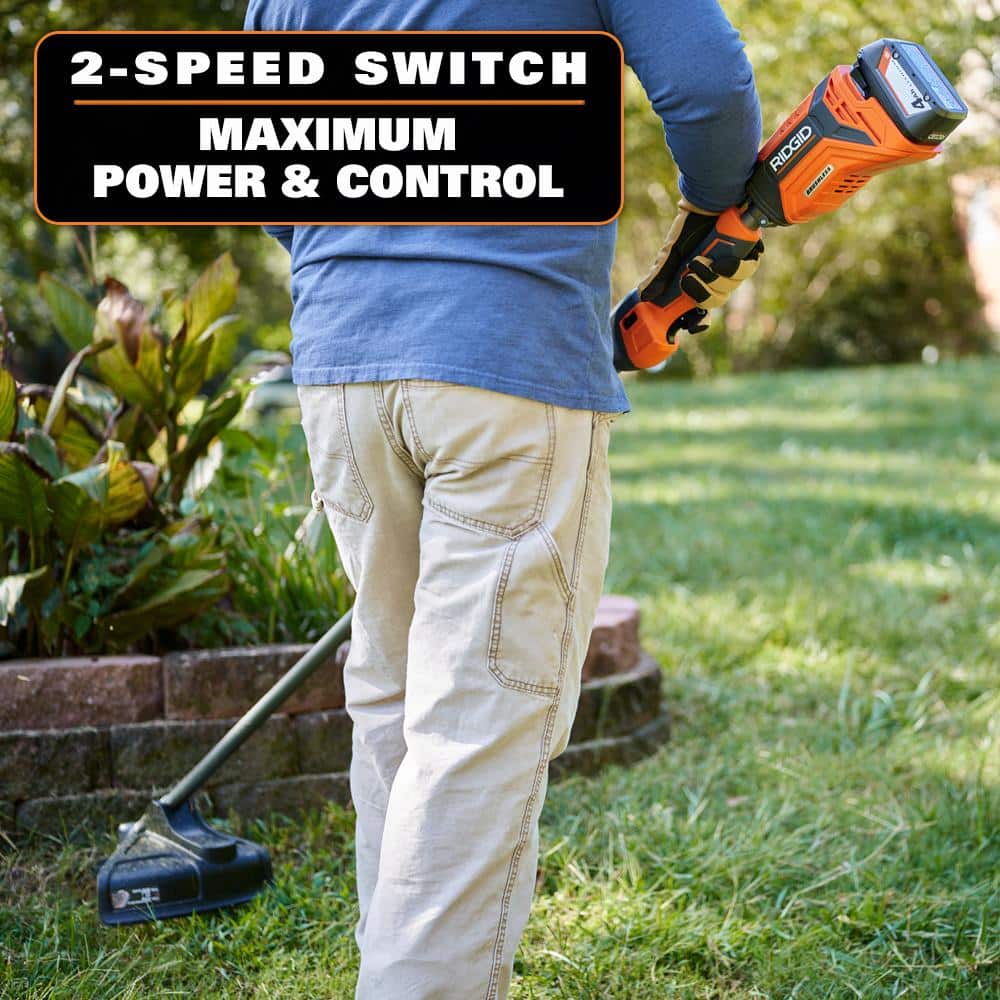 18V Brushless 14 in. Cordless Battery String Trimmer and Leaf Blower 2-Tool Combo Kit with 4.0 Ah Battery and Charger - Image 8