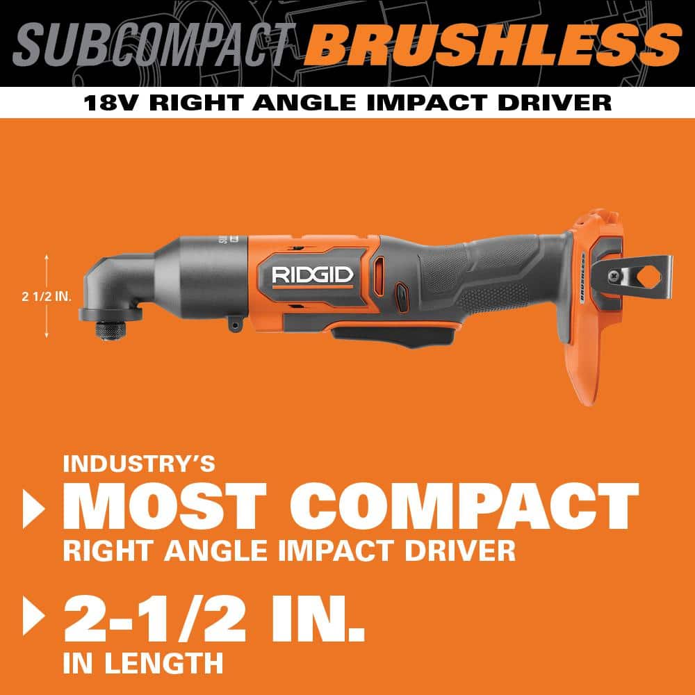 18V SubCompact Brushless Cordless Right Angle Impact Driver (Tool Only) - Image 6