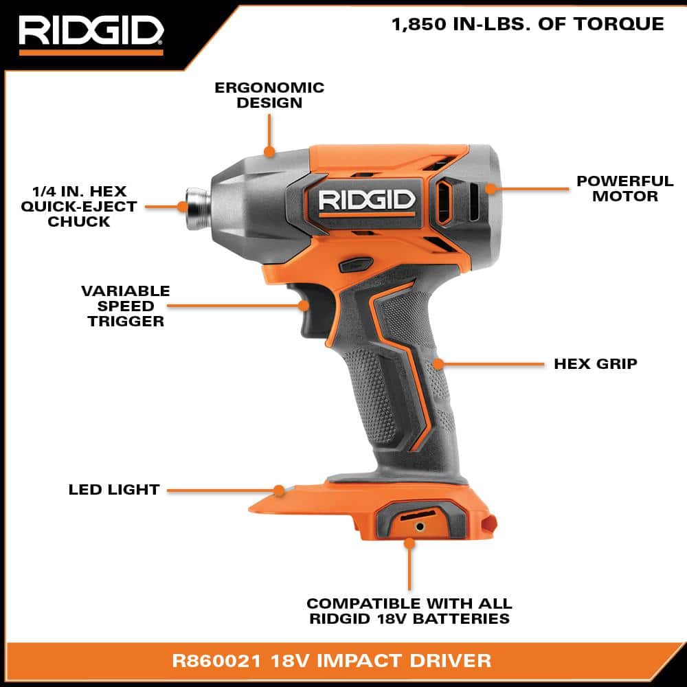 18V Cordless 1/4 in. Impact Driver (Tool Only) - Image 3