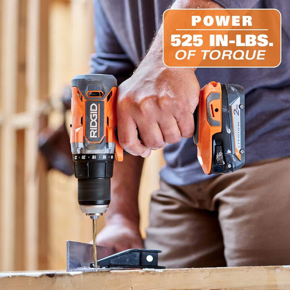 18V Cordless 2-Tool Combo Kit with Drill/Driver, Impact Driver, (2) 2.0 Ah Batteries, and Charger - Image 7