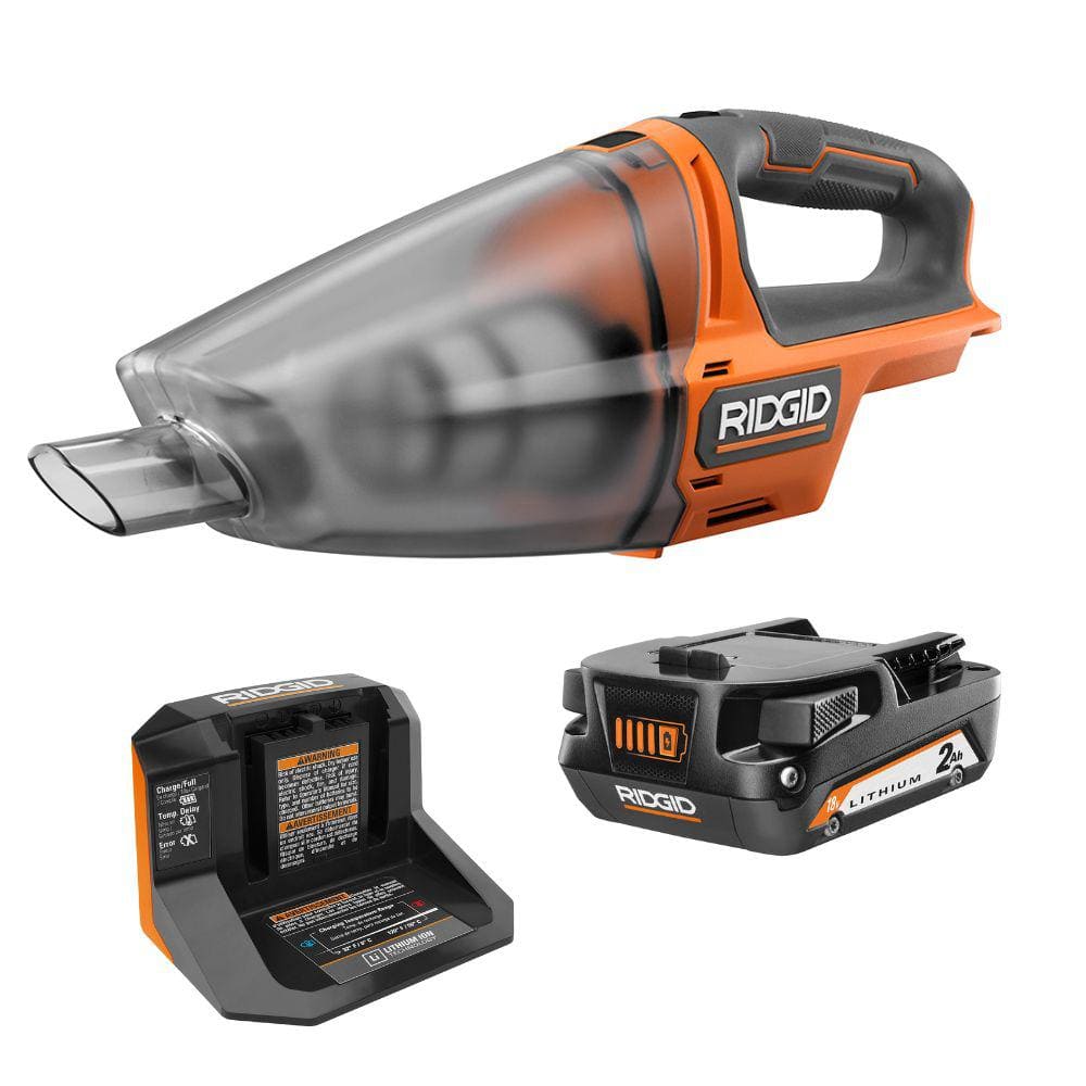 18V Cordless Hand Vacuum Kit with 2.0 Ah Battery and Charger - Image 2