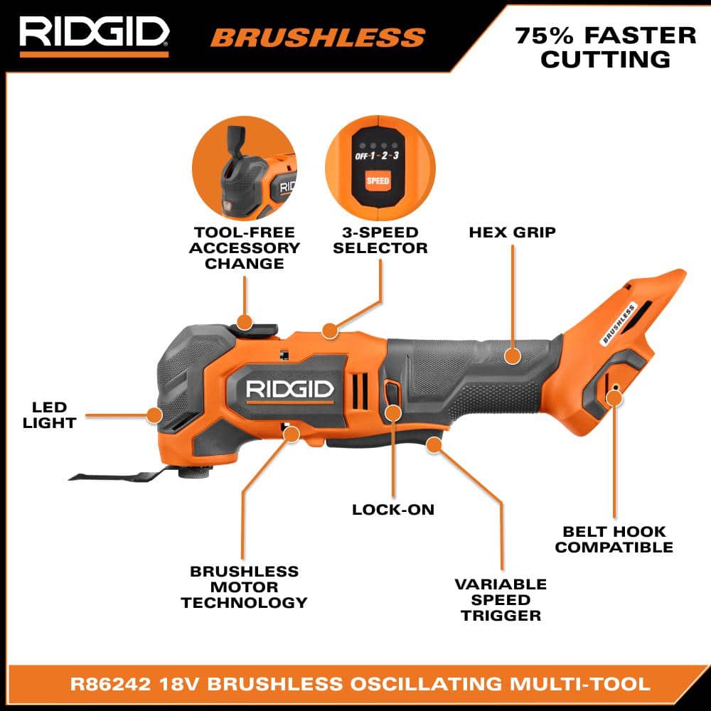 18V Brushless Cordless Multi-Tool (Tool Only) - Image 3
