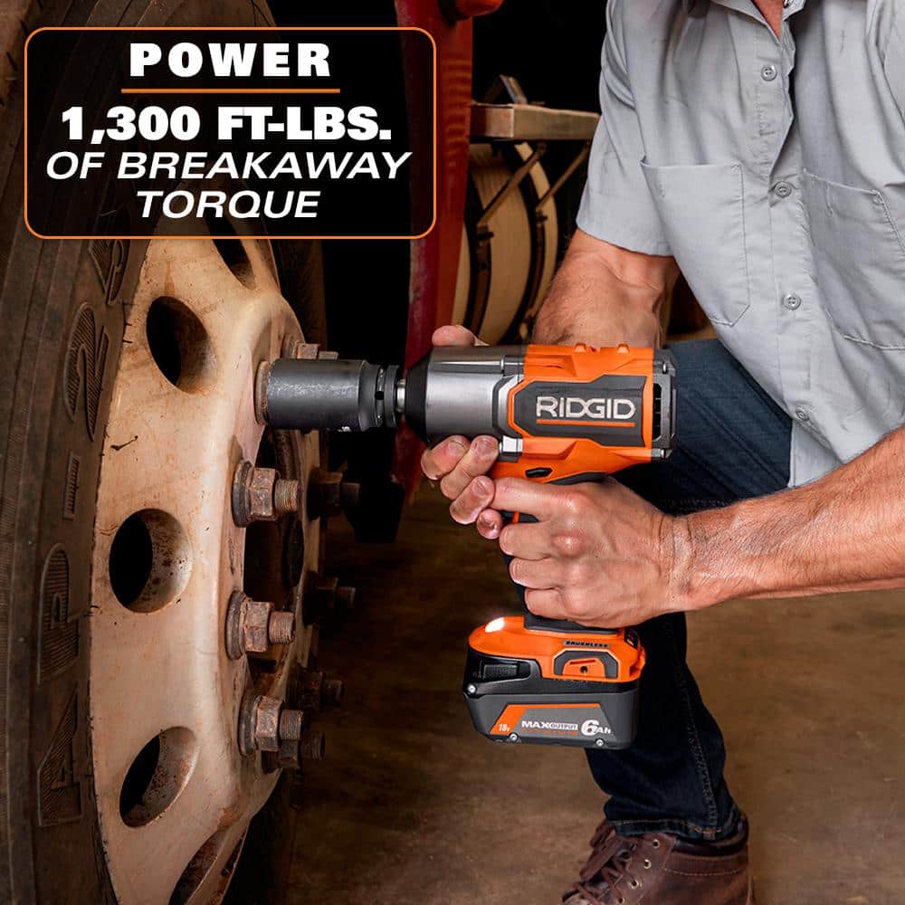 18V Brushless Cordless 3/4 in. High Torque Impact Wrench (Tool Only) - Image 4
