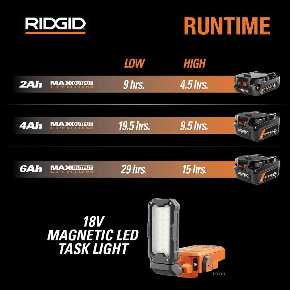 18V Cordless Magnetic Task Light (Tool Only) - Image 10