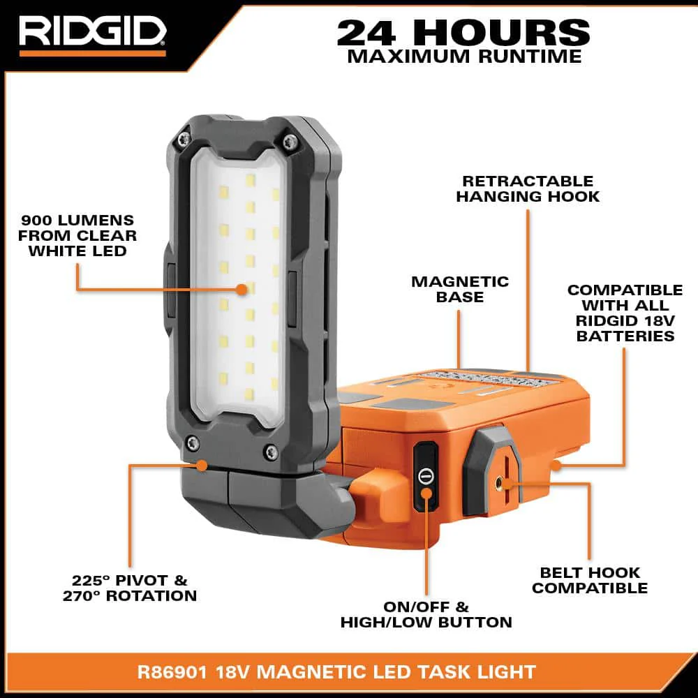 18V Cordless Magnetic Task Light (Tool Only) - Image 3