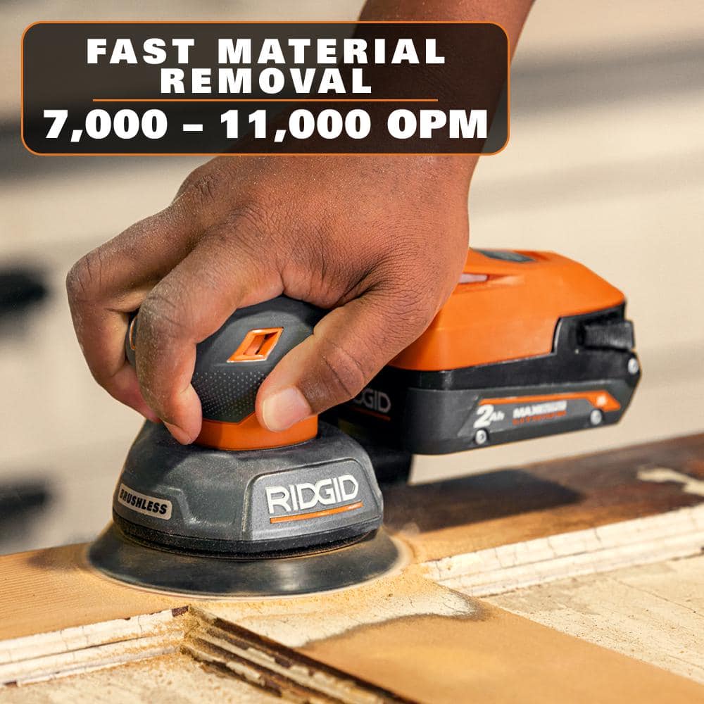 18V SubCompact Brushless Random Orbit Sander (Tool Only) - Image 8