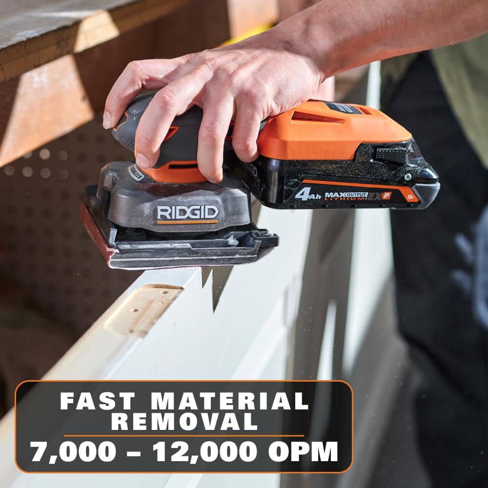18V SubCompact Brushless Cordless 1/4 Sheet Sander (Tool Only) - Image 4