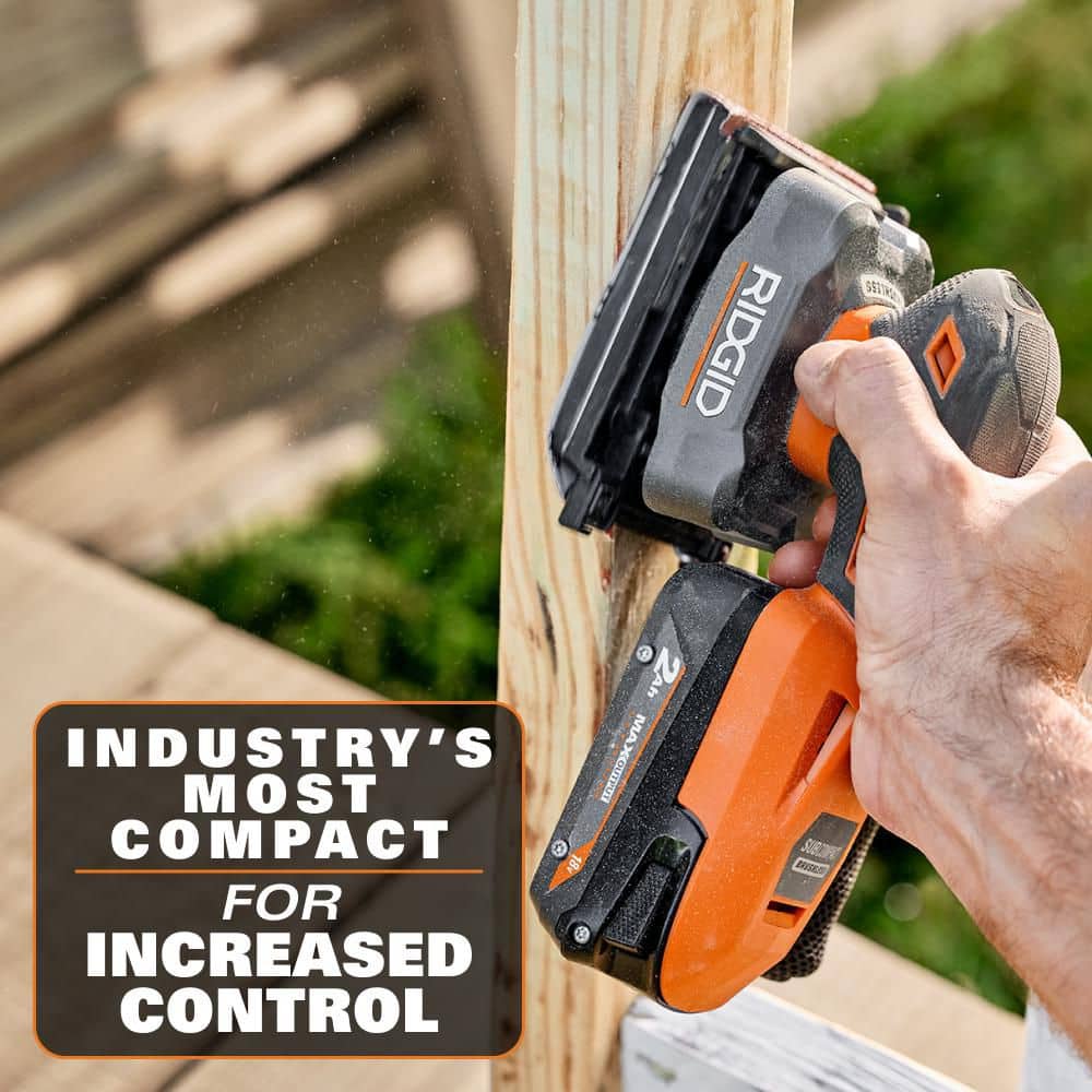 18V SubCompact Brushless Cordless 1/4 Sheet Sander (Tool Only) - Image 5