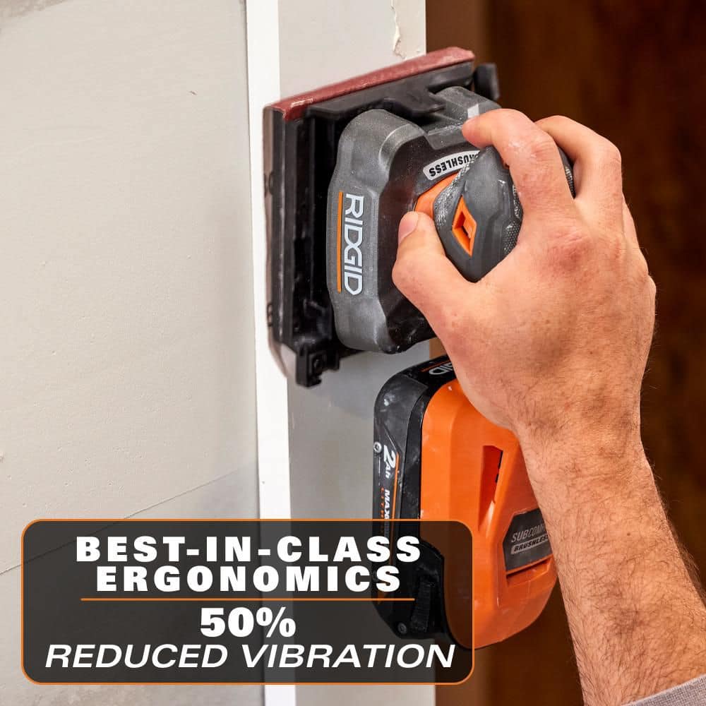 18V SubCompact Brushless Cordless 1/4 Sheet Sander (Tool Only) - Image 6