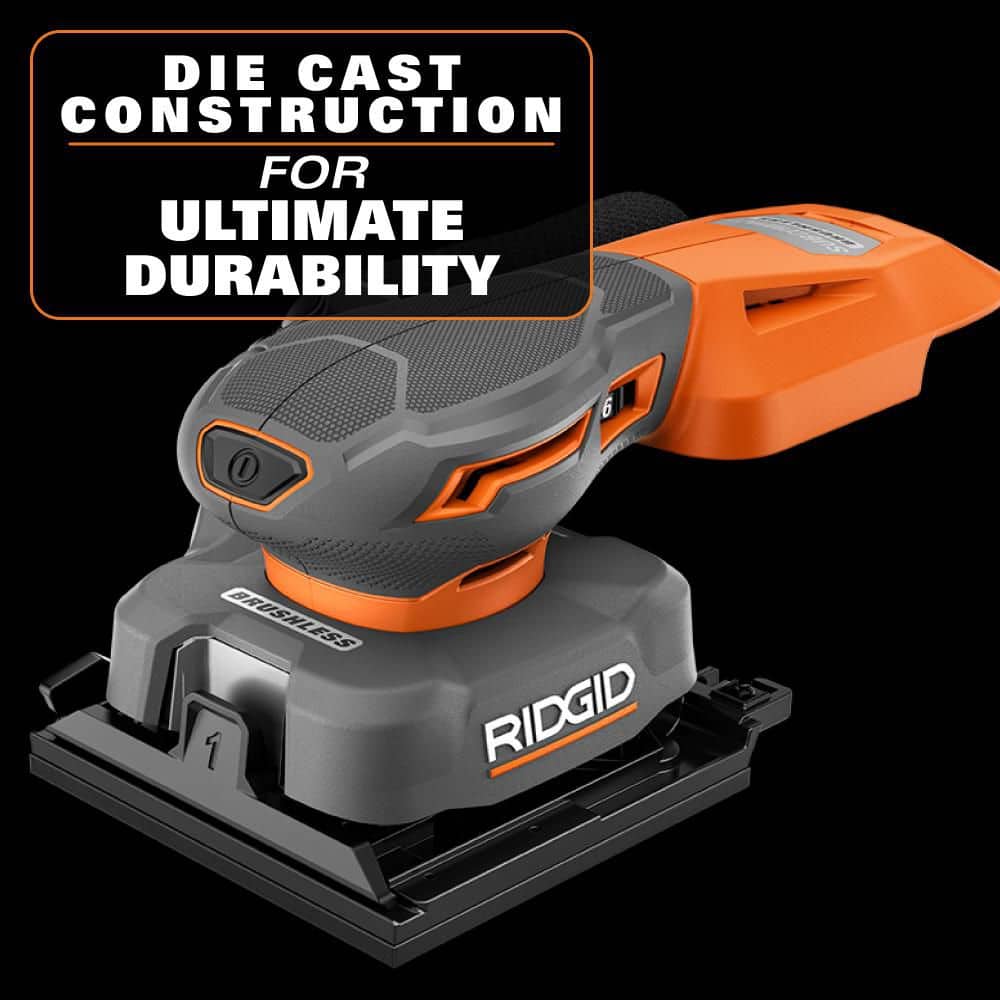 18V SubCompact Brushless Cordless 1/4 Sheet Sander (Tool Only) - Image 8