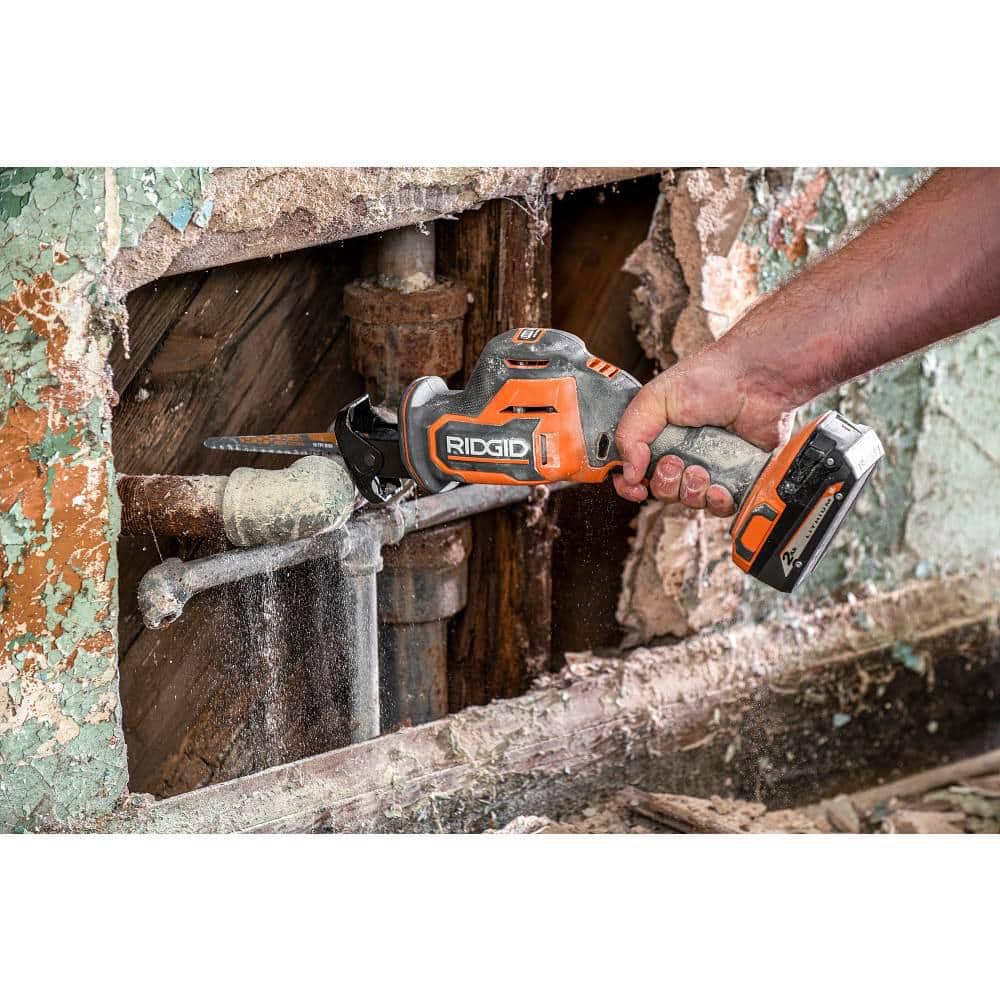 18V SubCompact Brushless Cordless One-Handed Reciprocating Saw Kit with 2.0 Ah Battery and Charger - Image 7