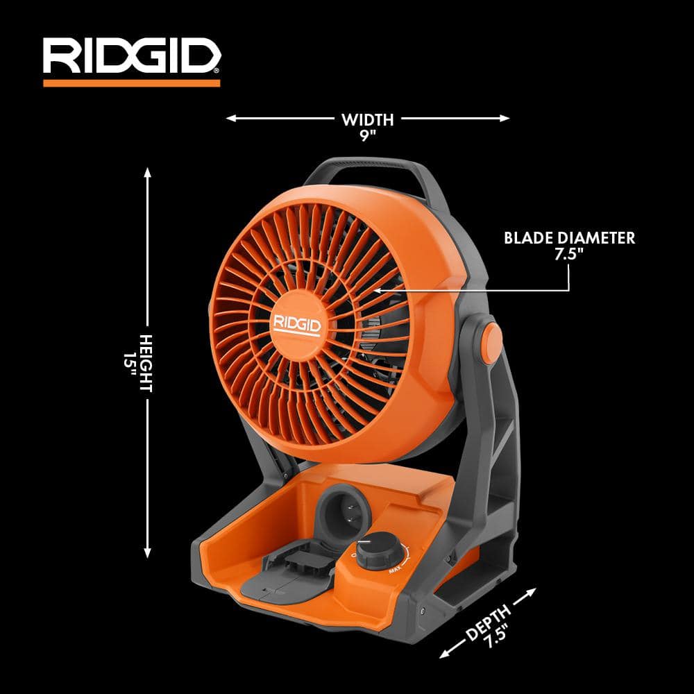 18V Cordless Hybrid Jobsite Fan 2-Pack (Tools Only) - Image 14