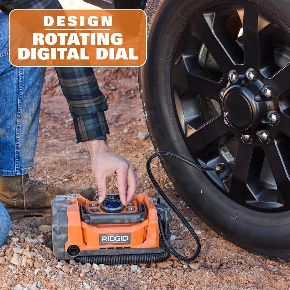 18V Cordless Dual Function Inflator Kit with 2 Ah Battery and Charger - Image 5