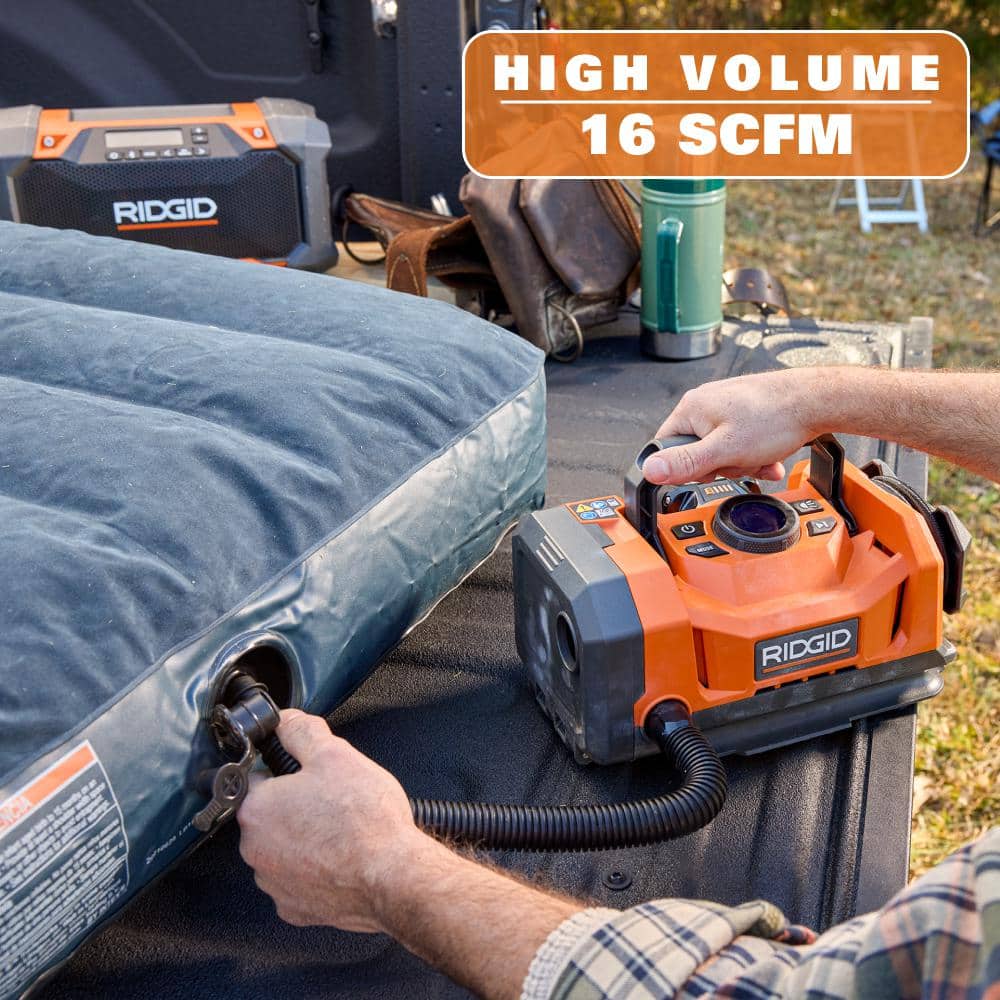 18V Cordless Dual Function Inflator Kit with 2 Ah Battery and Charger - Image 7
