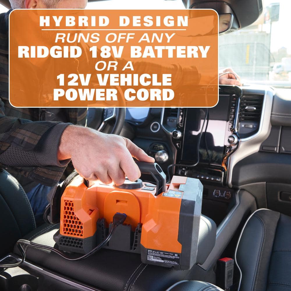 18V Cordless Dual Function Inflator Kit with 2 Ah Battery and Charger - Image 8